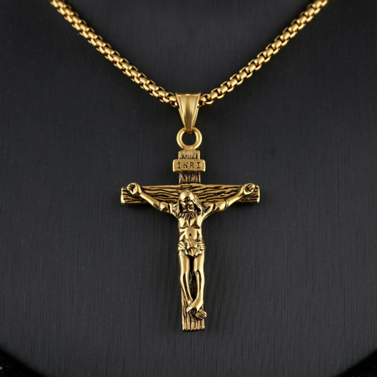 Inri Crucifix Necklace