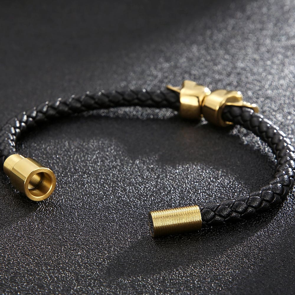 Skull Leather Bracelet