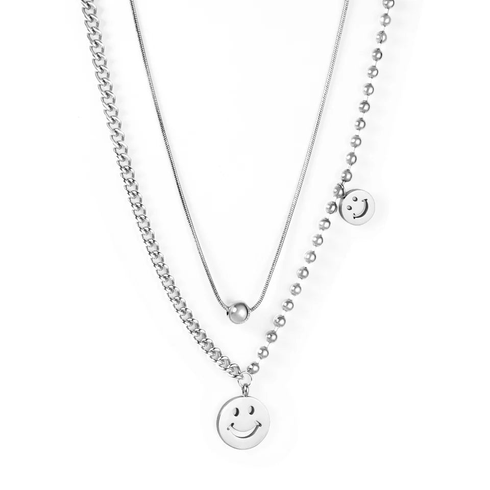 Playful Smiley Necklace