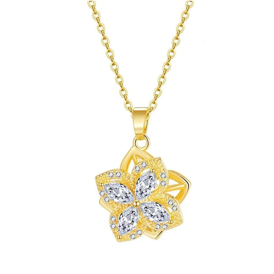 Zircon Flower Necklace