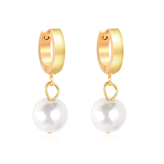 Hinged Drop-Pearl Earring