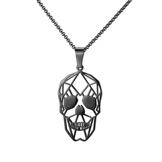 Geometric Skull Necklace