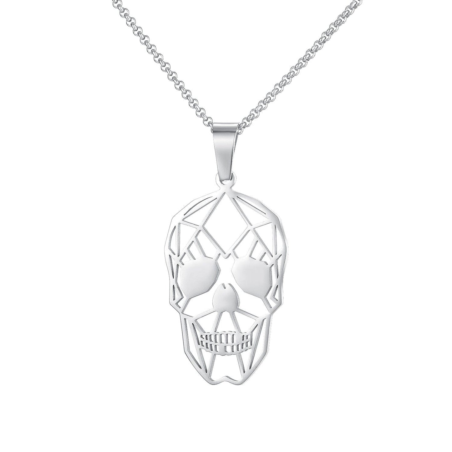 Geometric Skull Necklace