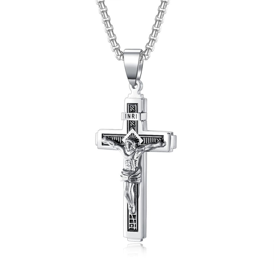 Inri Christian Crucifix Necklace