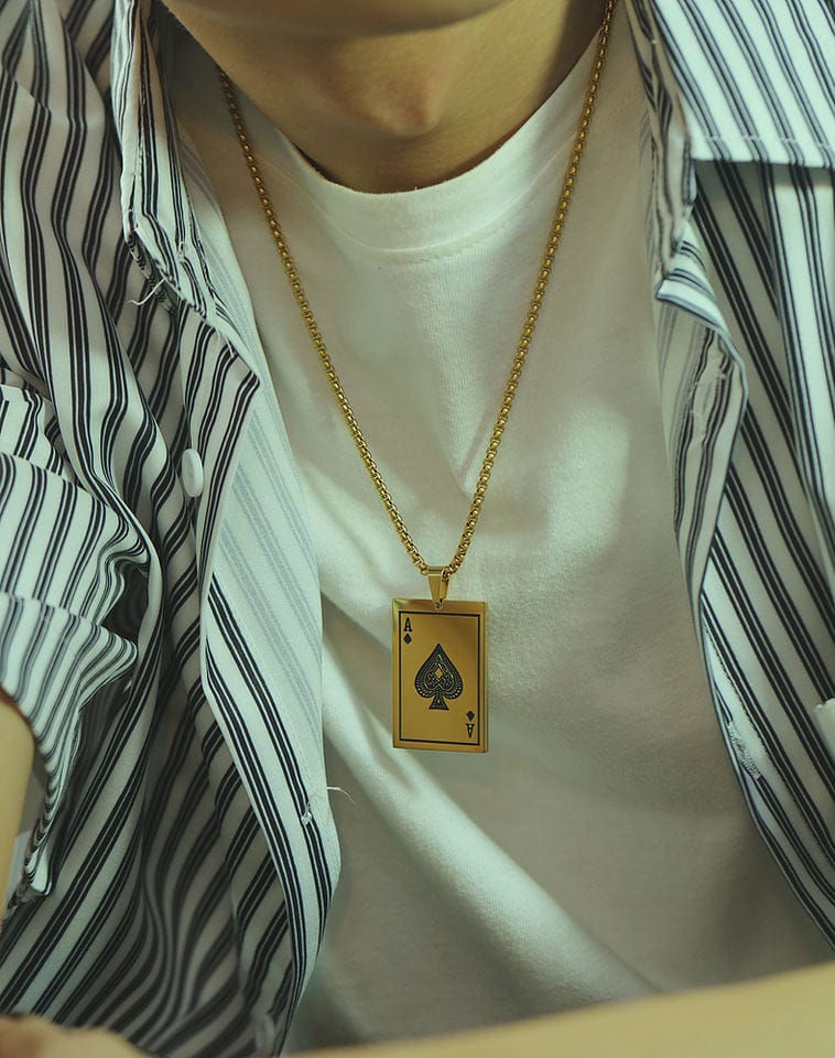 Ace of Spade Card Necklace