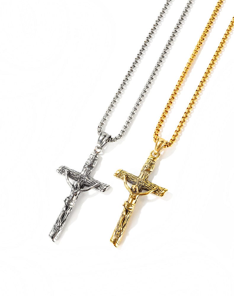 Slender Inri Crucifix Necklace