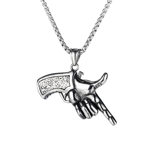 Gun Finger Necklace