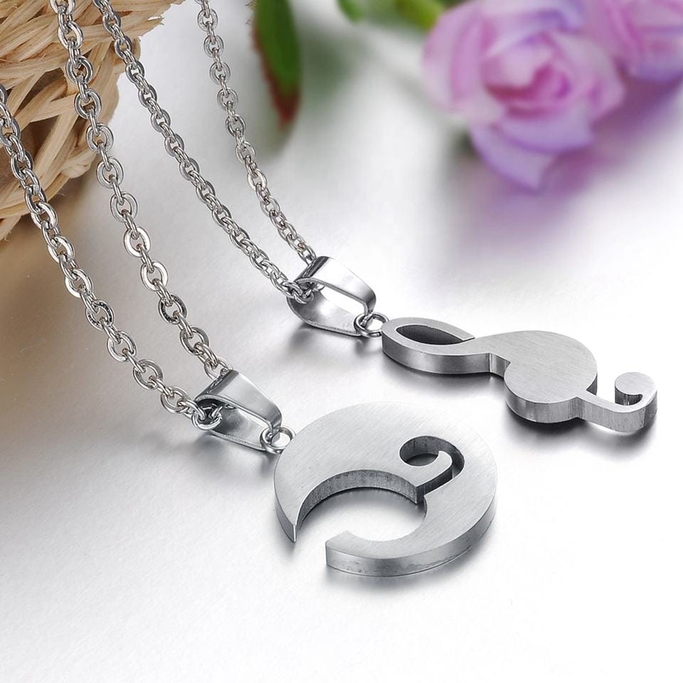 Music Melody Necklace Pair