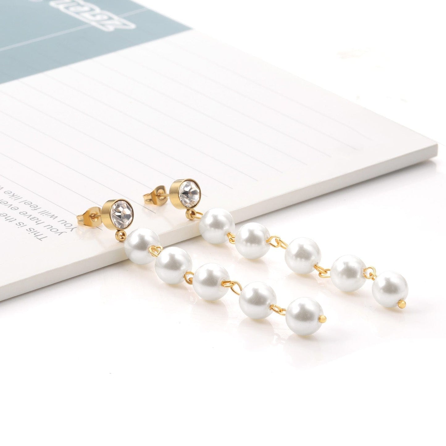 Multi Pearl Hanging Earring