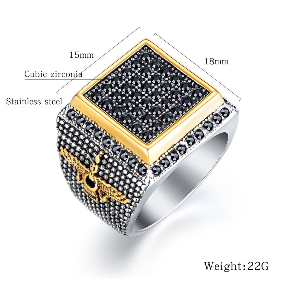 Black Zircon Ring