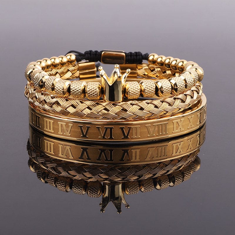 Crowned Roman Bracelet Set