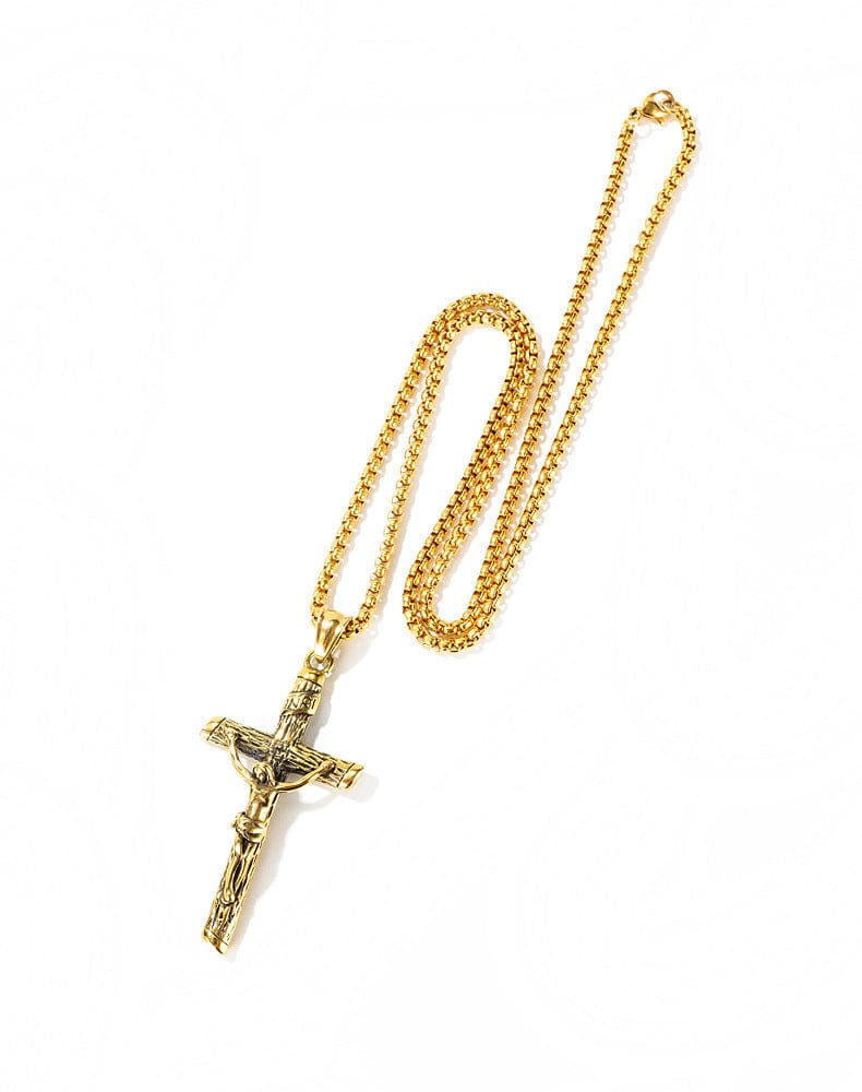 Slender Inri Crucifix Necklace