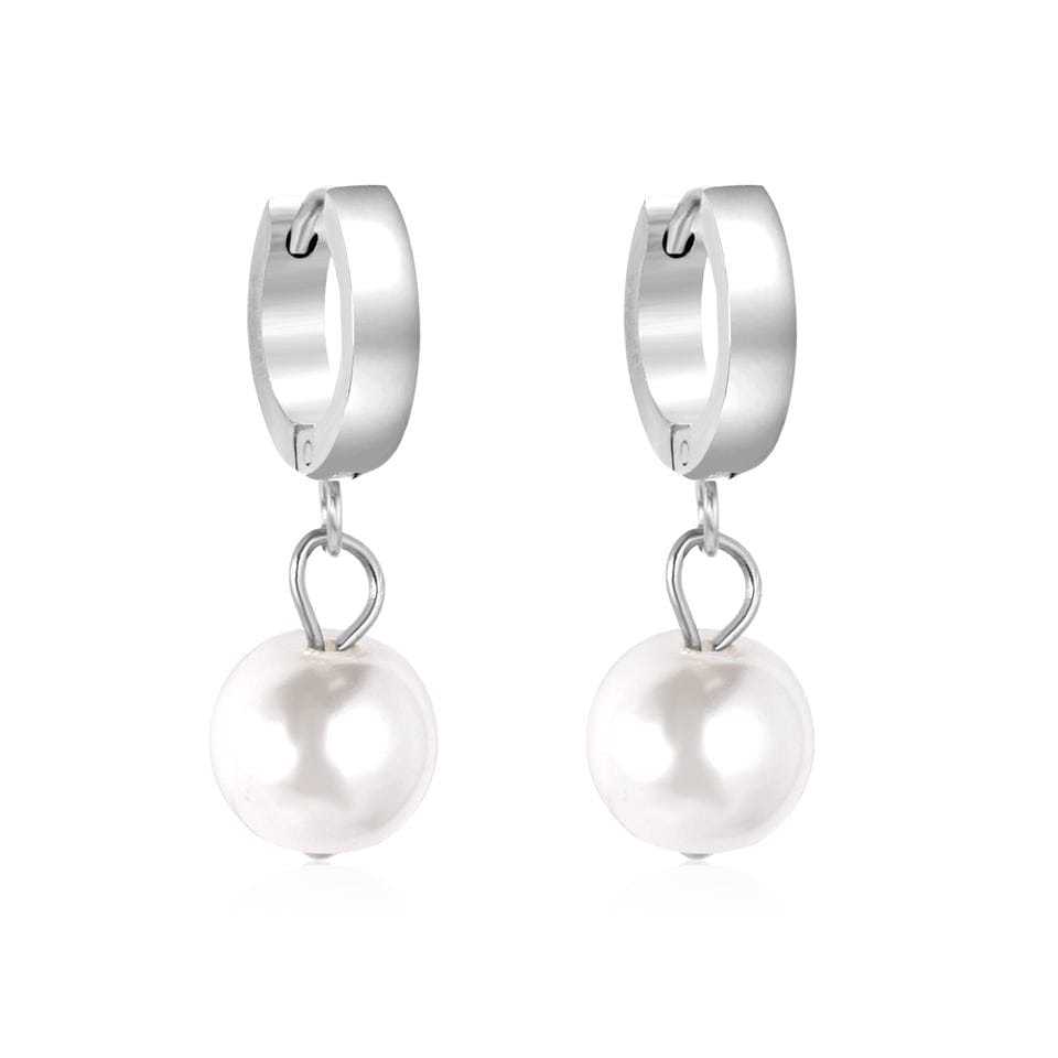 Hinged Drop-Pearl Earring