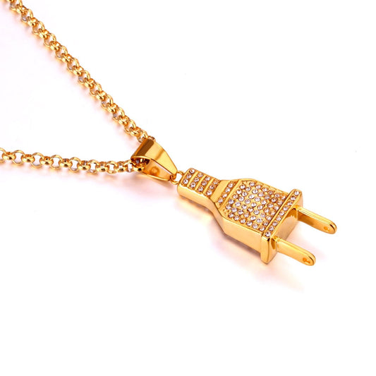 Zircon Plug Necklace