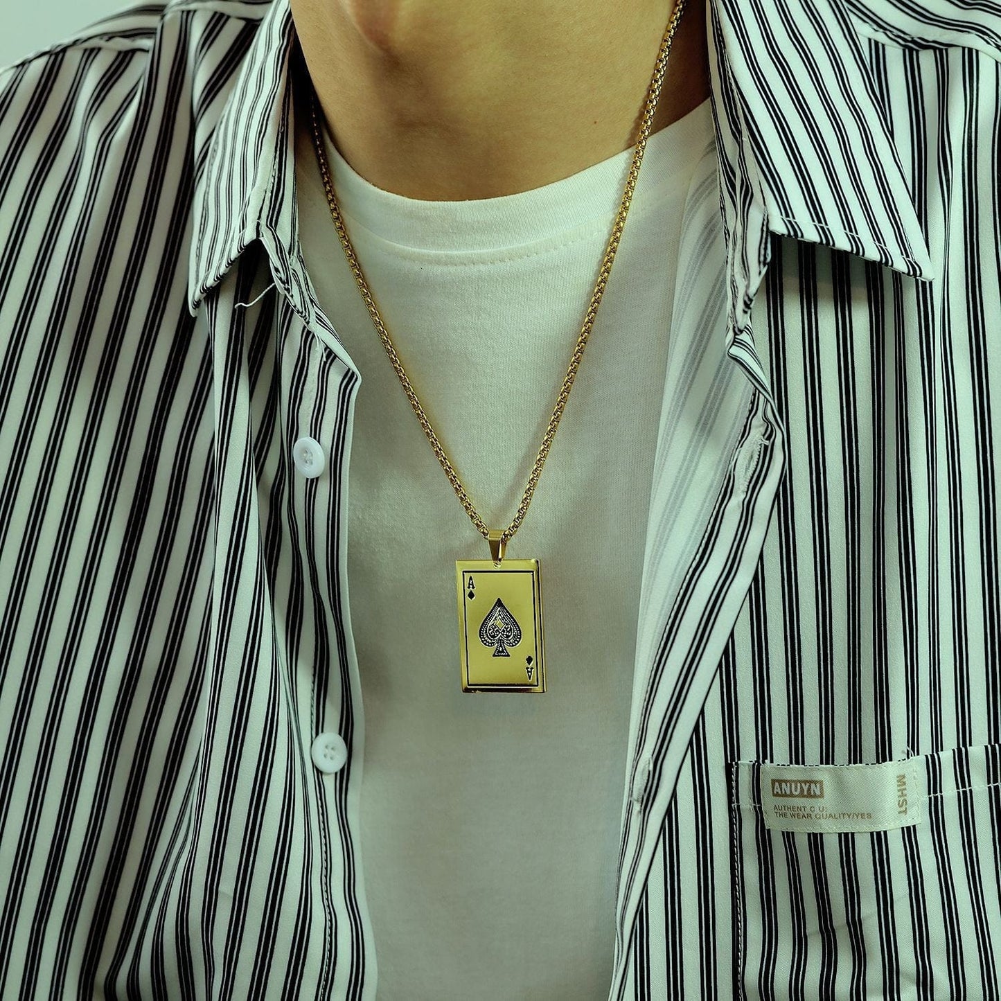 Ace of Spade Card Necklace