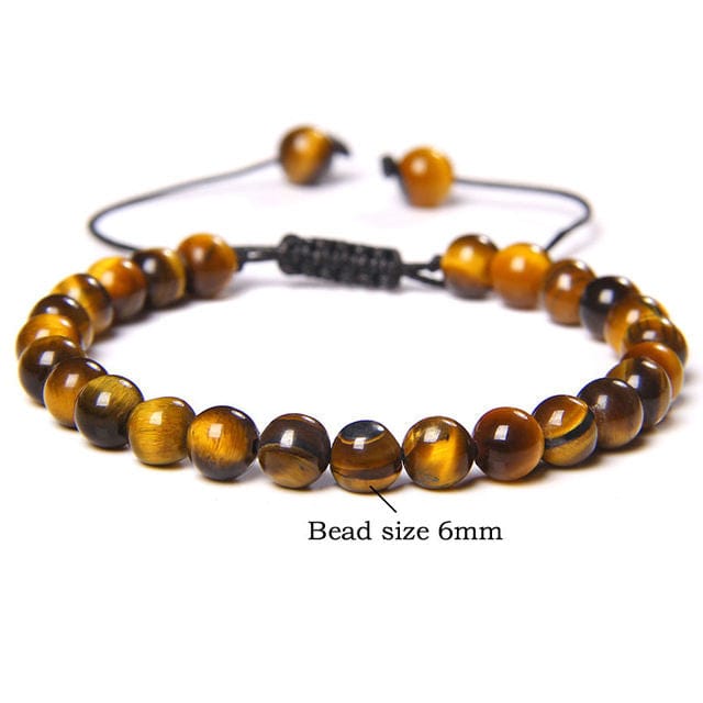 Tiger Eye Gemstone Bracelet - 6mm