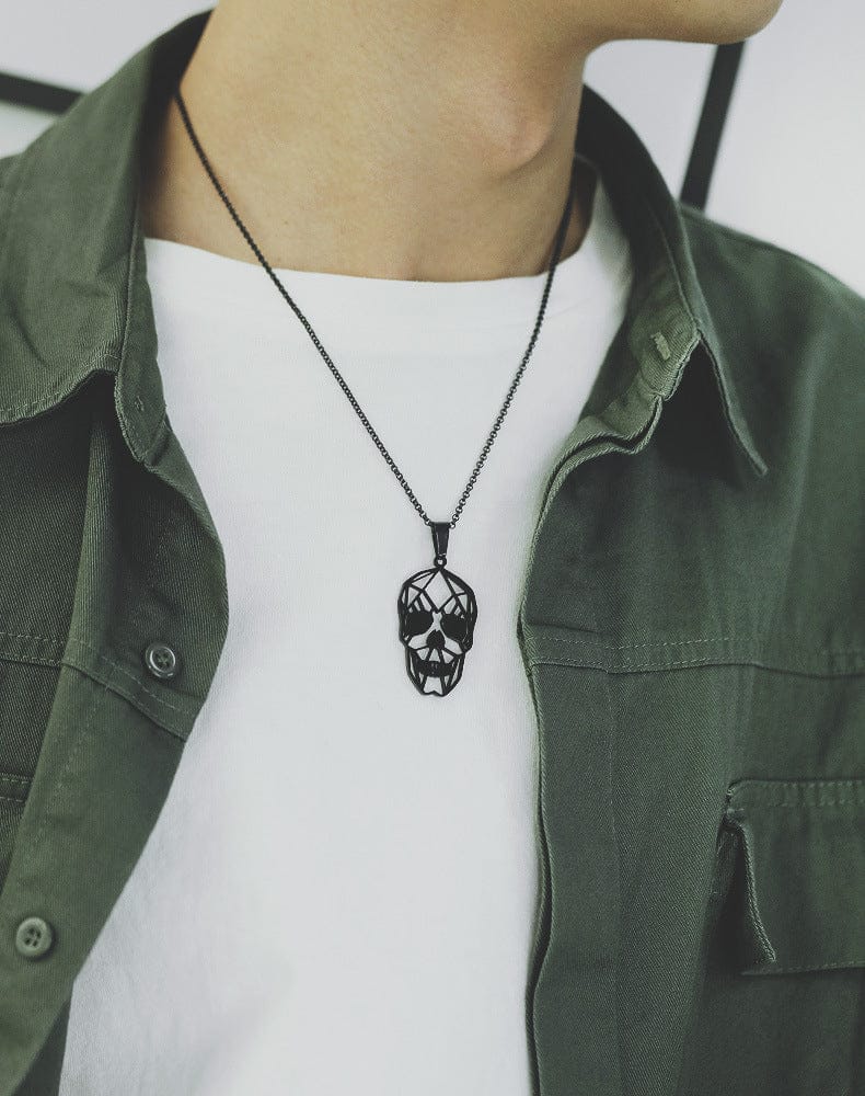 Geometric Skull Necklace