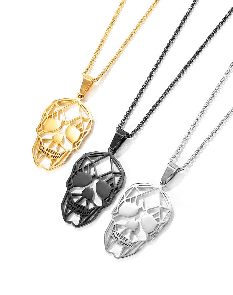 Geometric Skull Necklace