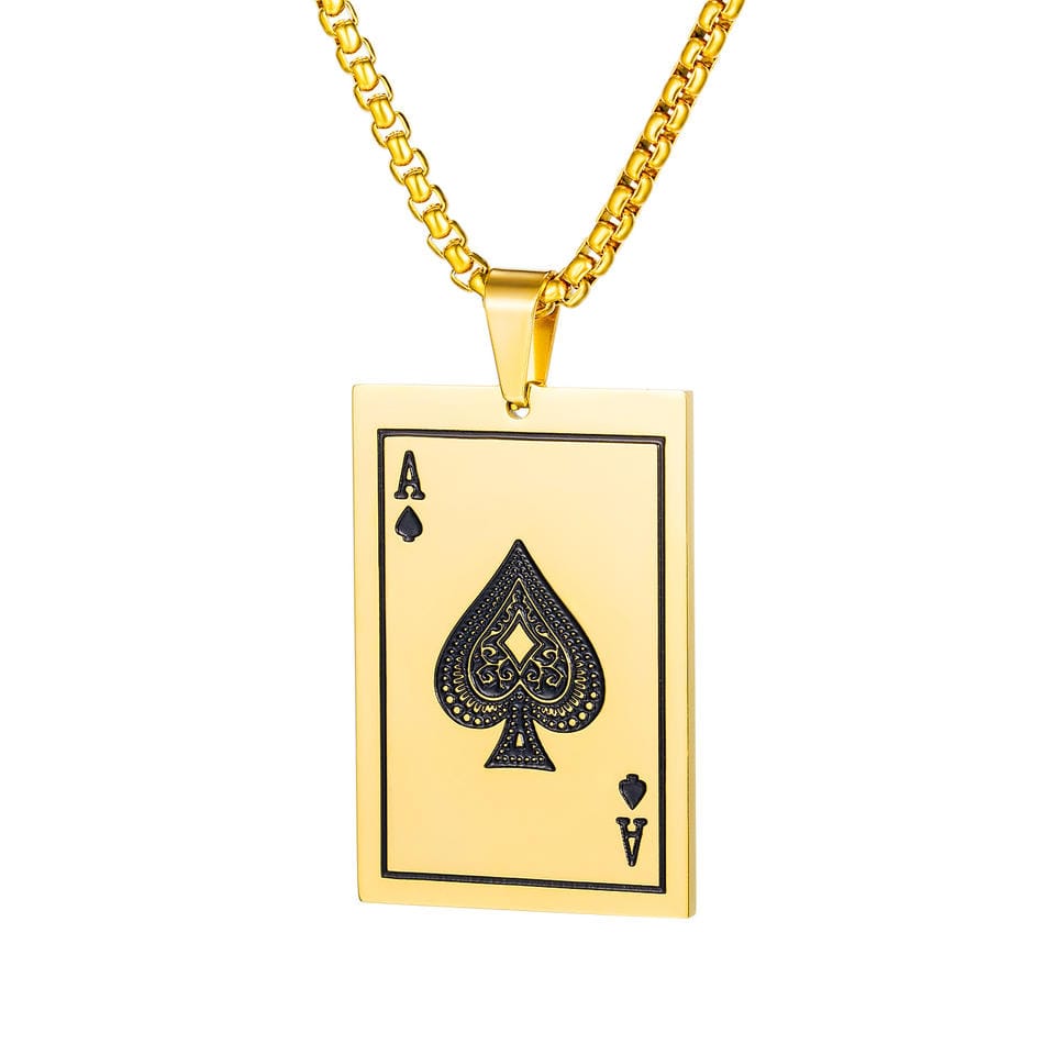 Ace of Spade Card Necklace