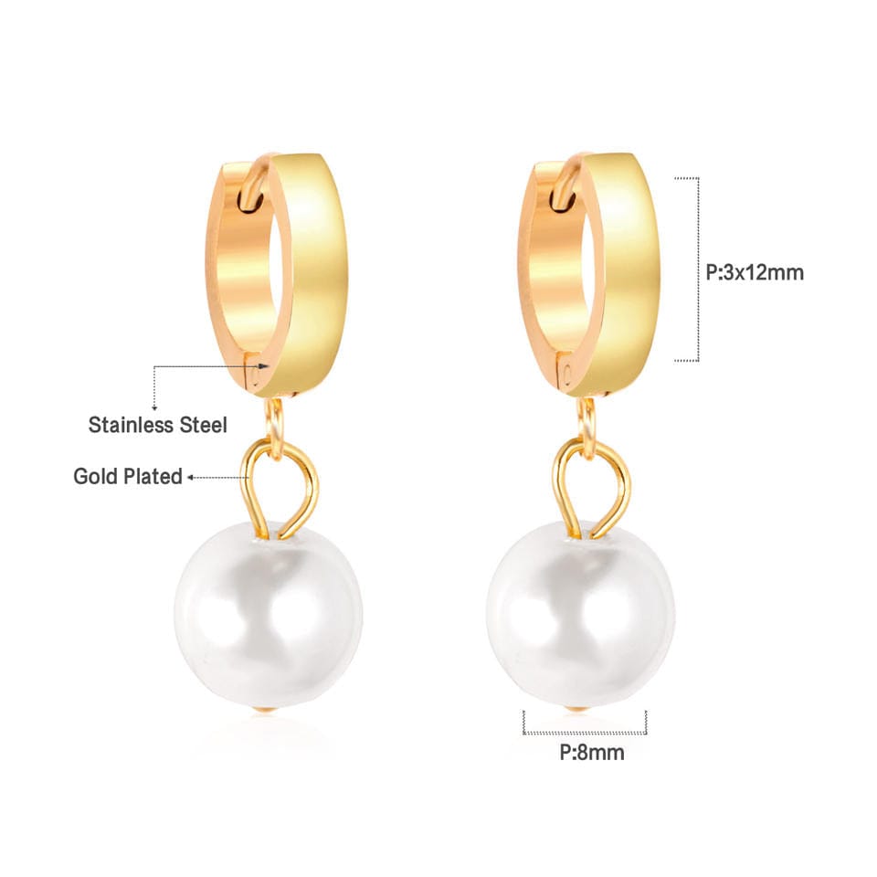 Hinged Drop-Pearl Earring