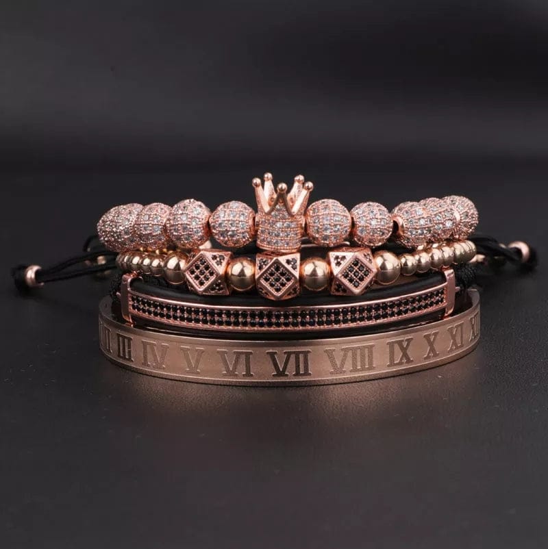 Zircon Royal Crown Bracelet Set