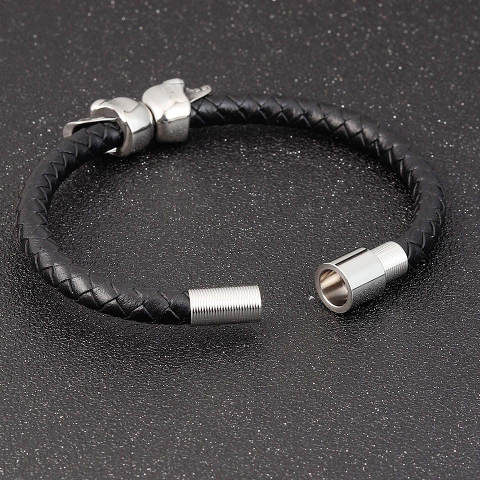 Skull Leather Bracelet