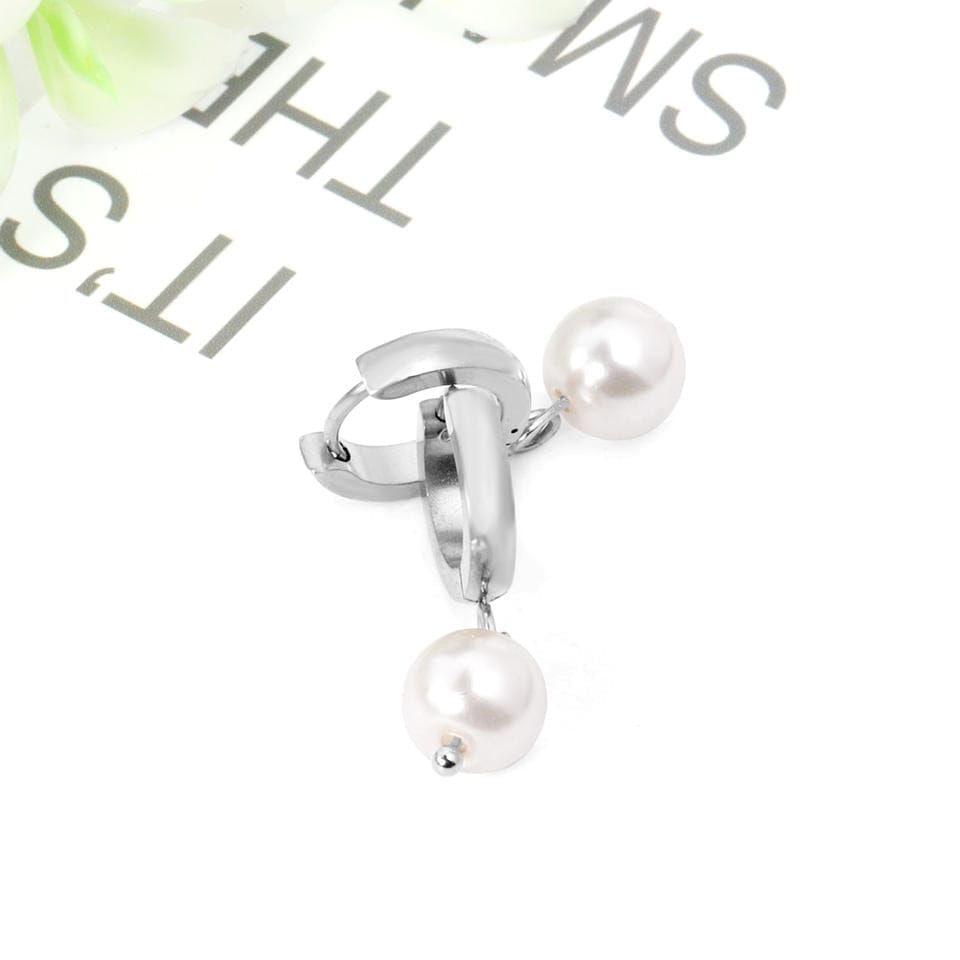 Hinged Drop-Pearl Earring