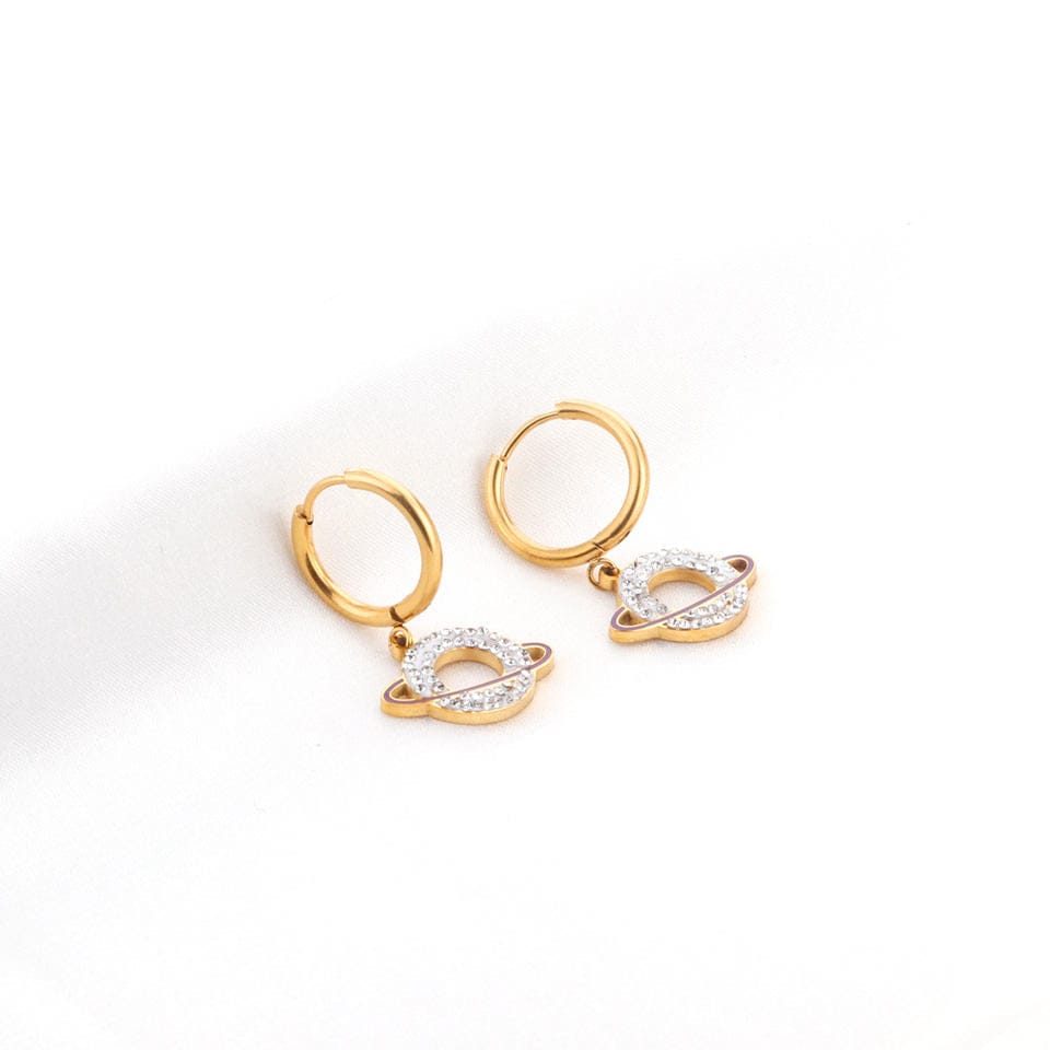 Zircon Saturn Earring