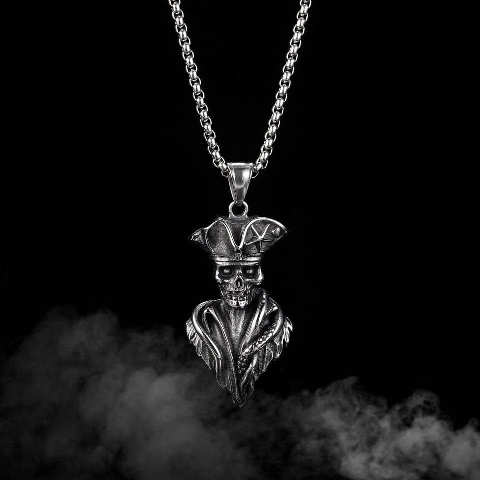 Skeleton Pirate Captain Necklace