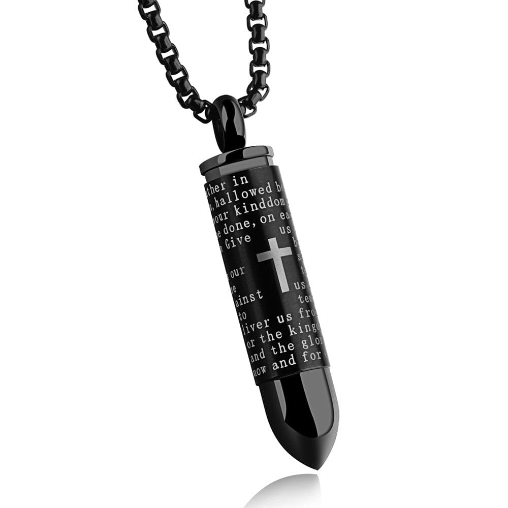 Bullet Scripture Necklace