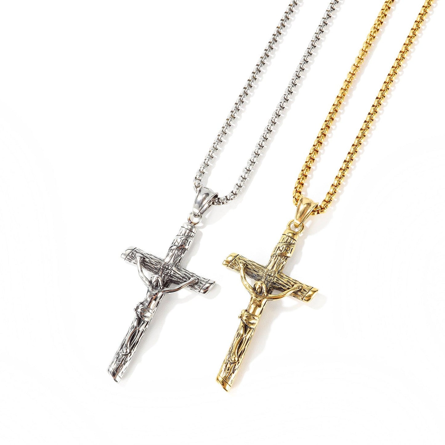 Slender Inri Crucifix Necklace