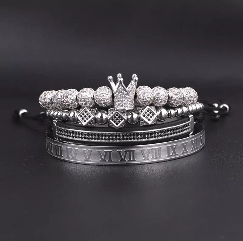 Zircon Royal Crown Bracelet Set