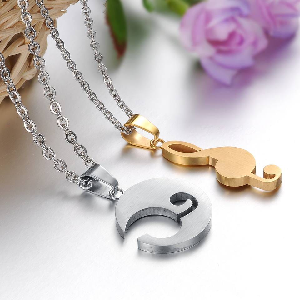 Music Melody Necklace Pair