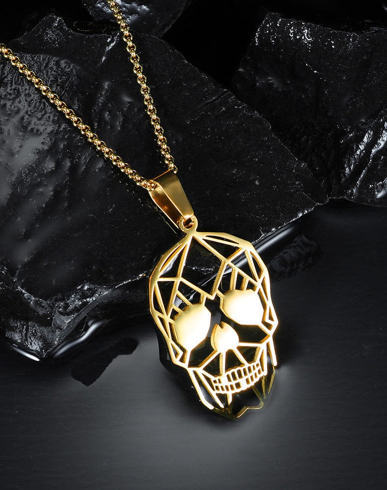 Geometric Skull Necklace