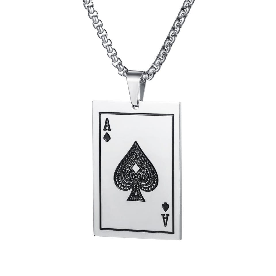 Ace of Spade Card Necklace