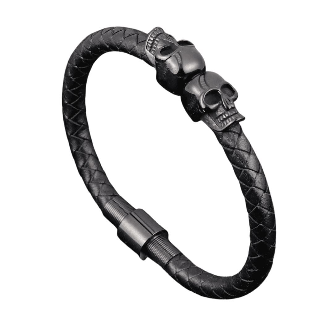 Skull Leather Bracelet