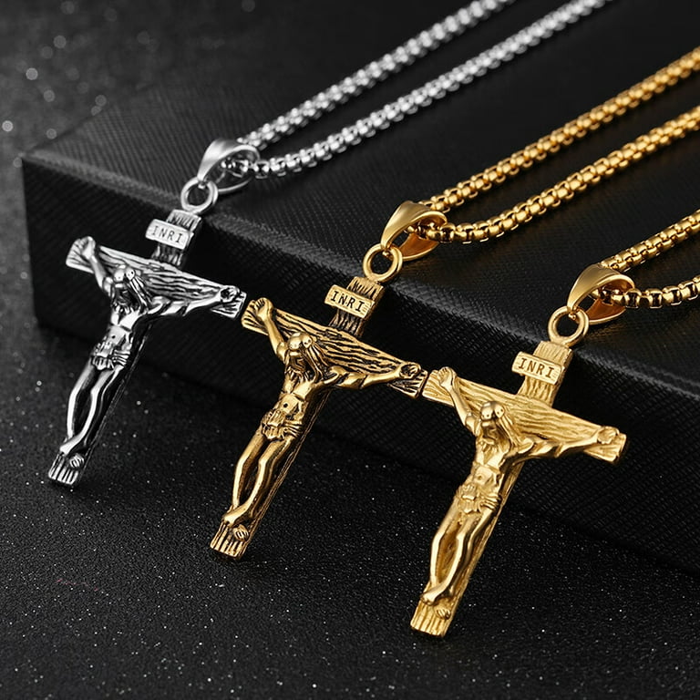 Inri Crucifix Necklace