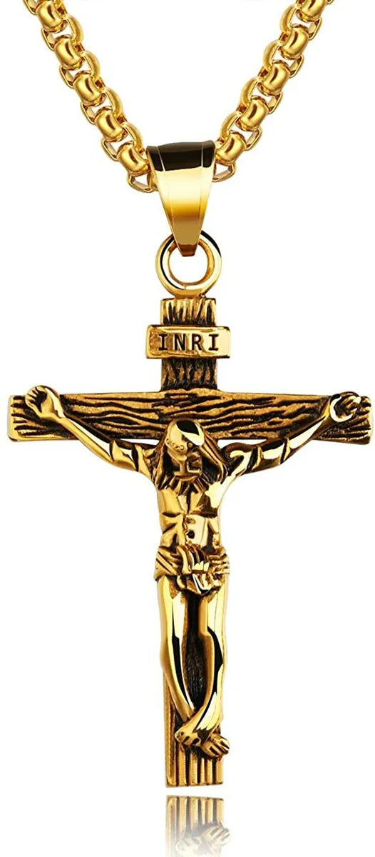 Inri Crucifix Necklace